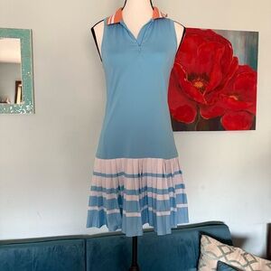 Addison Bay Women's Blue Matisse/Tropez Stripe Augusta Dress XS X-Small